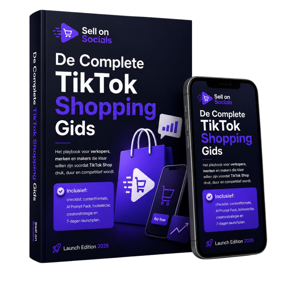 De Complete TikTok Shopping Gids, Launch Edition 2026: boek en telefoon met het playbook voor verkopen via TikTok Shopping